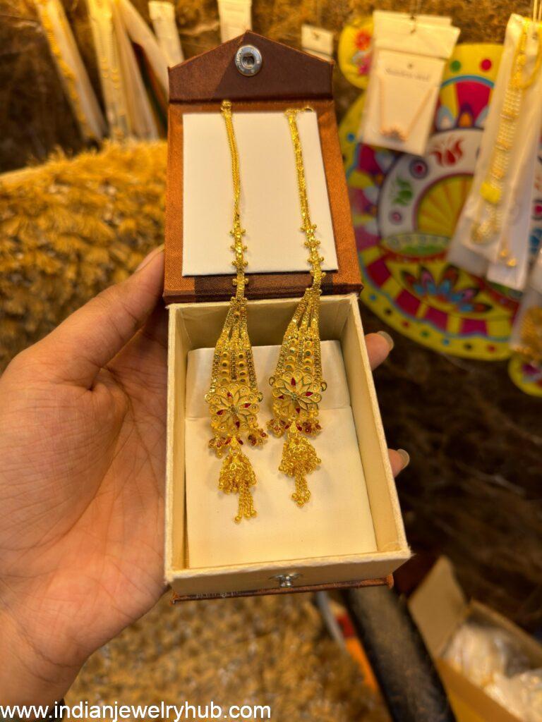 simple gold earrings design